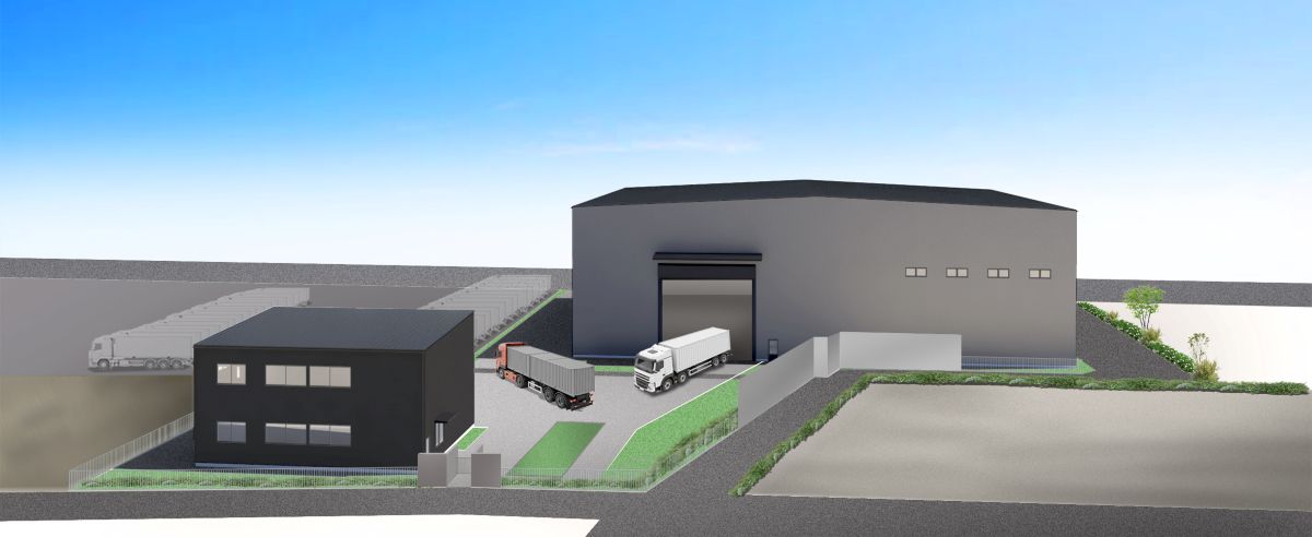 愛知環境センター完成図（全景）